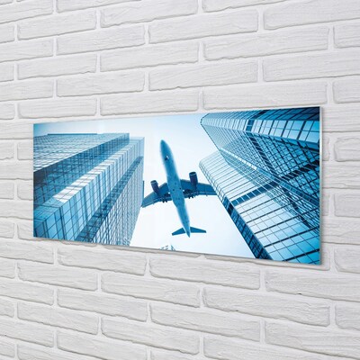 Quadro in vetro Edifici cielo aereo