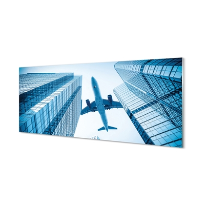 Quadro in vetro Edifici cielo aereo