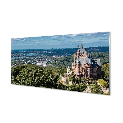 Quadro di vetro Germania castello panoramico della città