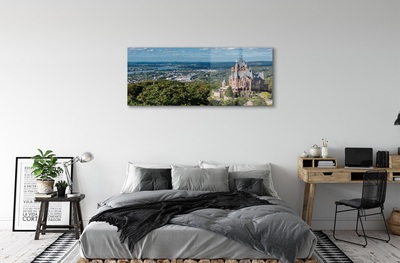 Quadro di vetro Germania castello panoramico della città