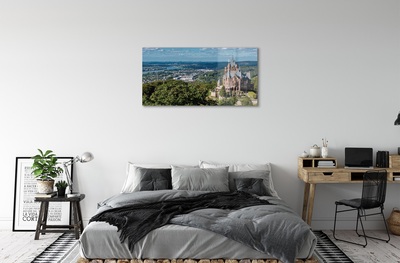 Quadro di vetro Germania castello panoramico della città