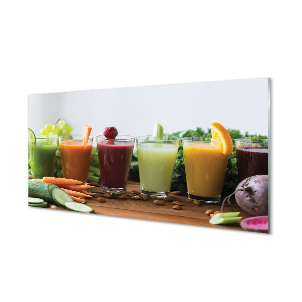 Quadro vetro Frullati di frutta e verdura