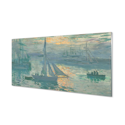 Quadro in vetro Alba - claude monet