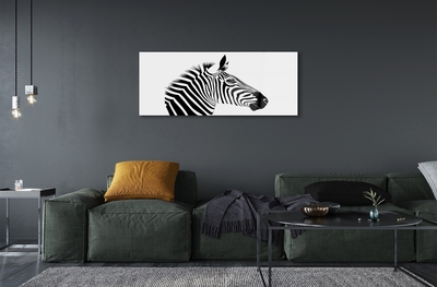 Quadro in vetro Illustrazione di una zebra