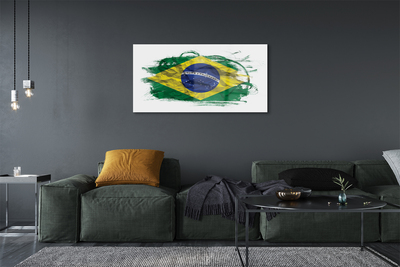 Quadro vetro Bandiera del brasile