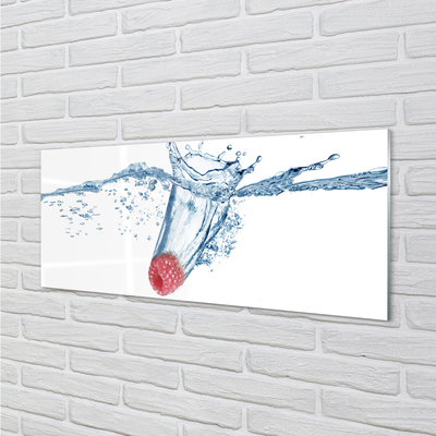 Quadro in vetro Acqua di lamponi