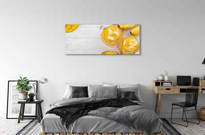 Quadro su vetro Frullato di mango e banana