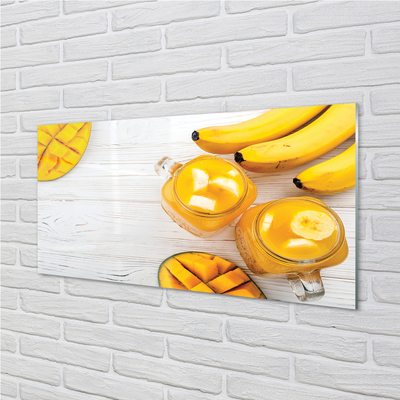 Quadro su vetro Frullato di mango e banana