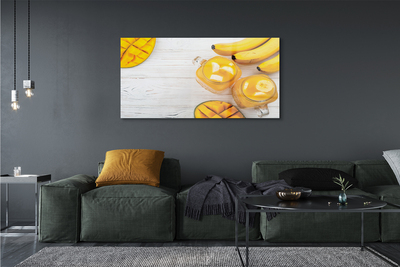 Quadro su vetro Frullato di mango e banana