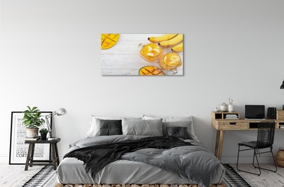 Quadro su vetro Frullato di mango e banana