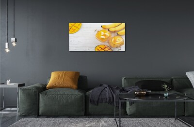 Quadro su vetro Frullato di mango e banana