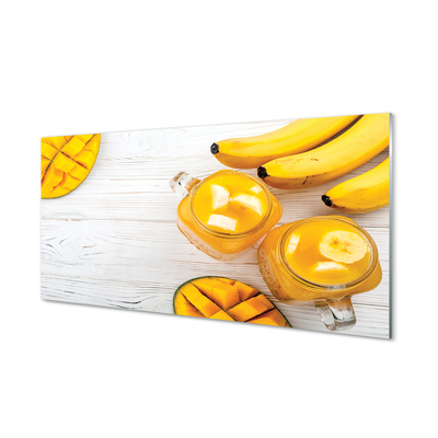 Quadro su vetro Frullato di mango e banana