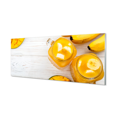 Quadro su vetro Frullato di mango e banana