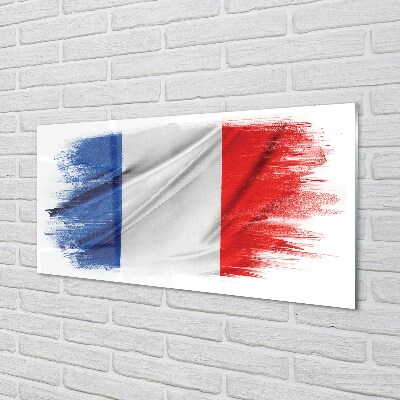 Quadro su vetro Bandiera della francia