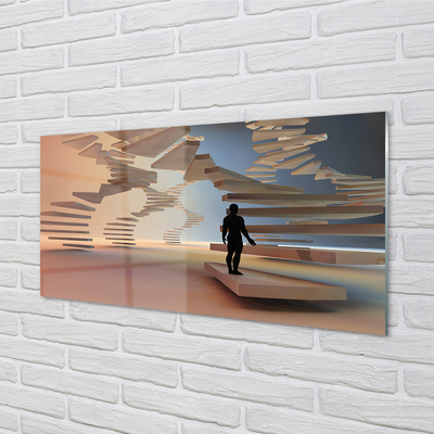 Quadro in vetro Scala 3d