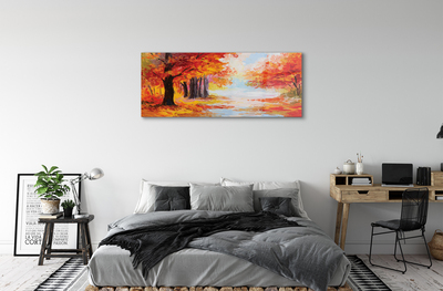 Quadro vetro Foglie d'autunno