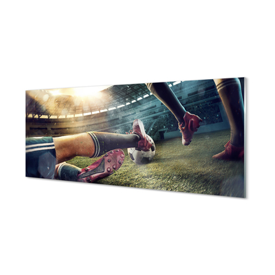 Quadro di vetro Ingorghi allo stadio del pallone