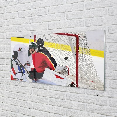 Quadro vetro Obiettivo hockey