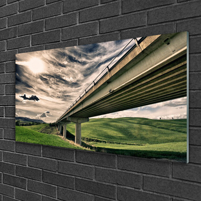 Quadro in vetro Autostrada del Ponte della Valle