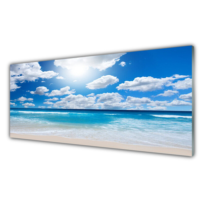 Quadro in vetro Mare Spiaggia Nuvole Paesaggio
