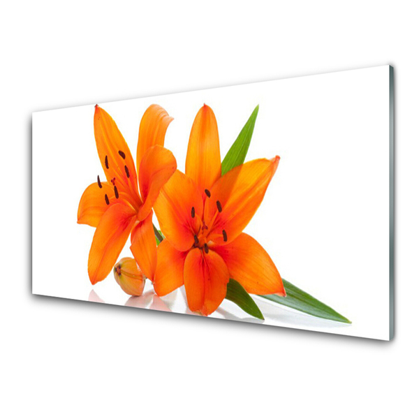 Quadro in vetro Pianta di fiori d'arancio