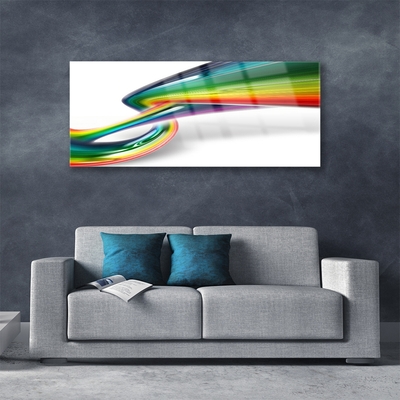 Quadro di vetro Arte astratta dell'arcobaleno