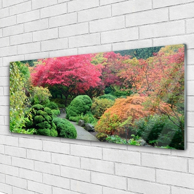 Quadro di vetro Giardino Fiore Albero Natura