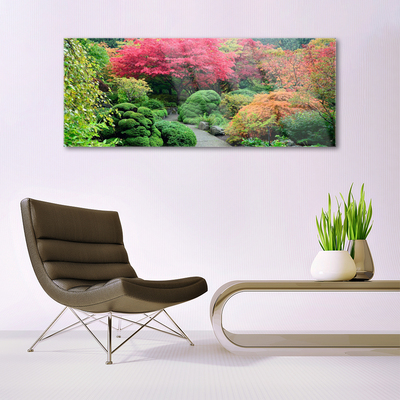 Quadro di vetro Giardino Fiore Albero Natura