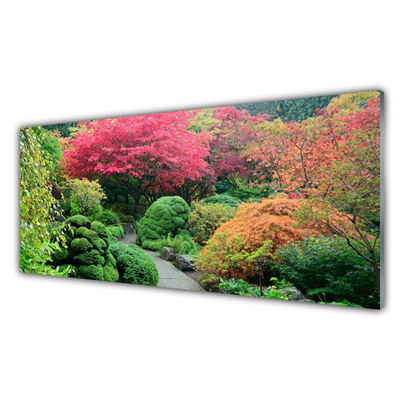 Quadro di vetro Giardino Fiore Albero Natura