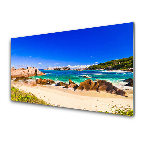 Quadro in vetro Spiaggia Mare Paesaggio