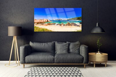 Quadro in vetro Spiaggia Mare Paesaggio