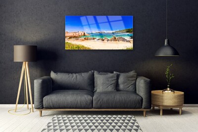 Quadro in vetro Spiaggia Mare Paesaggio