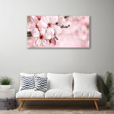 Quadro in vetro Fiori da parete