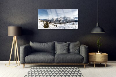 Quadro su vetro Paesaggio montano