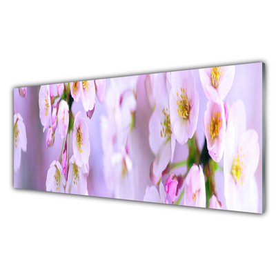 Quadro in vetro Fiori da parete