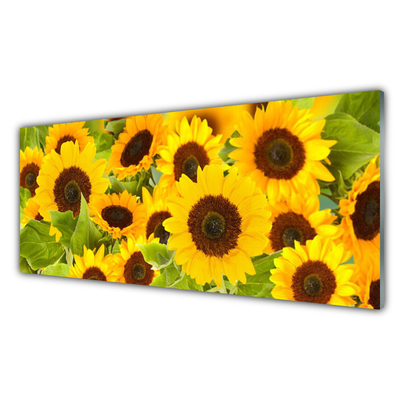 Quadro in vetro Piantare i girasoli