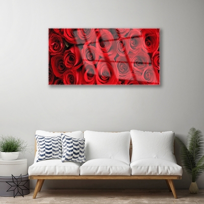 Quadro in vetro Fiori di rose