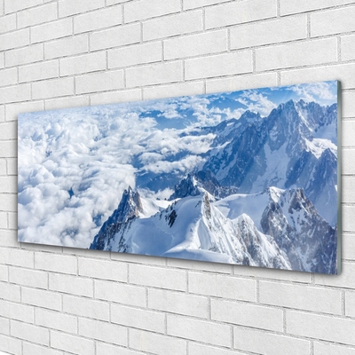 Quadro di vetro Paesaggio montano