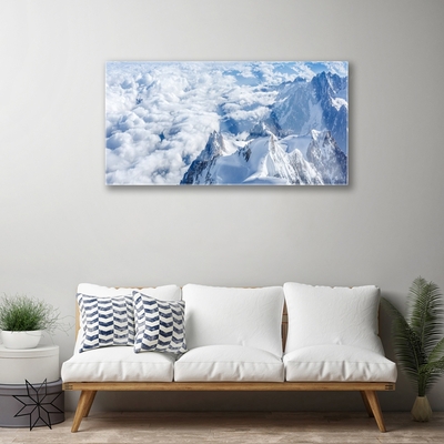 Quadro di vetro Paesaggio montano