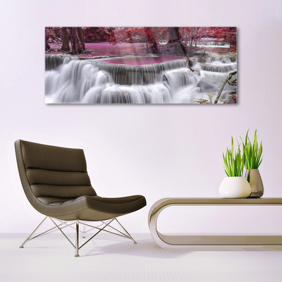 Quadro in vetro Cascata Albero Natura