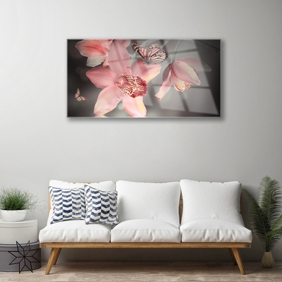 Quadro di vetro Fiori da parete