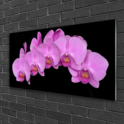 Quadro in vetro Fiori da parete