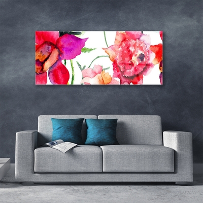 Quadro di vetro Arte dei fiori