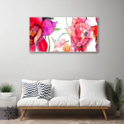 Quadro di vetro Arte dei fiori