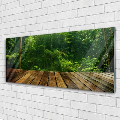 Quadro in vetro Foresta Natura Pianta