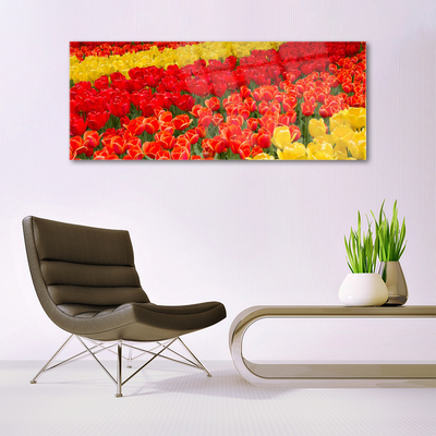 Quadro vetro Fiori di tulipani