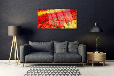 Quadro vetro Fiori di tulipani