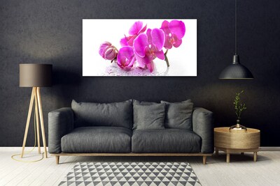 Quadro vetro Fiori di viola del pensiero