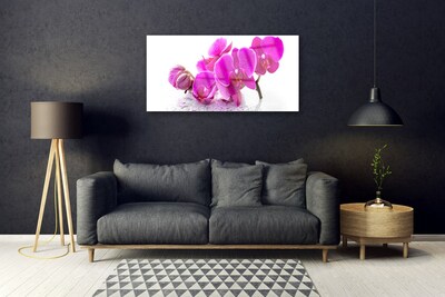 Quadro vetro Fiori di viola del pensiero