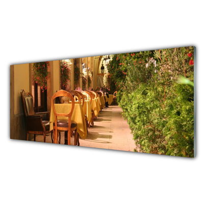 Quadro in vetro Architettura del ristorante